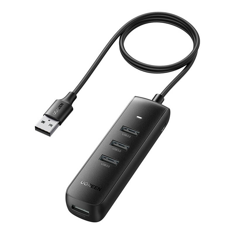 UGREEN CM416 4 az 1-ben USB-4x USB adapter 1m (fekete) UGREEN CM416 4 az 1-ben USB-4x USB adapter 1m (fekete)