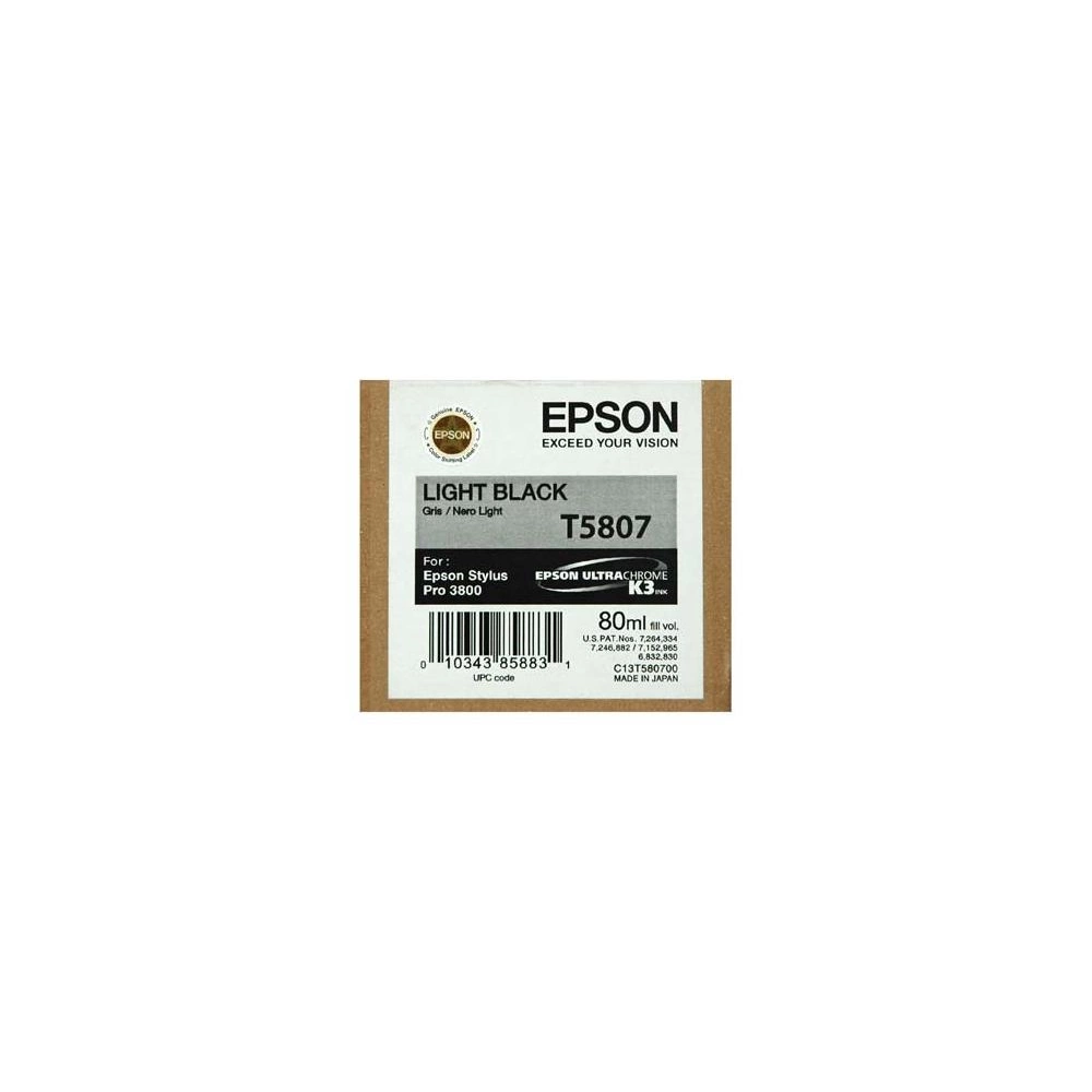 Epson T5807 Világosfekete Tintapatron Eredeti Epson T5807 Világosfekete Tintapatron Eredeti