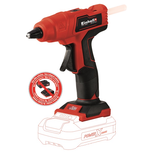 Einhell 4522200 PXC TE-CG 18 Li-Solo akku és töltő nélkül akkumulátoros ragasztópisztoly Einhell 4522200 PXC TE-CG 18 Li-Solo akku és töltő nélkül akkumulátoros ragasztópisztoly