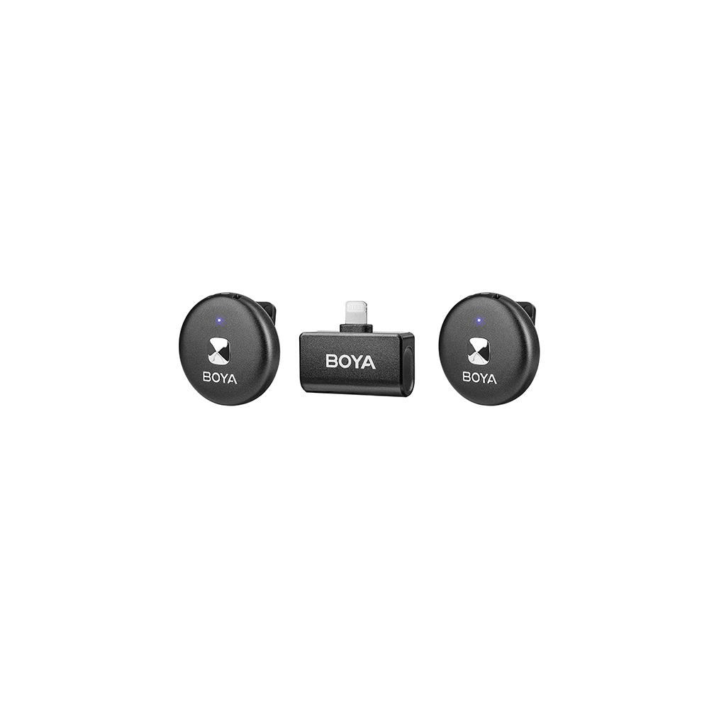 BOYA Omic-D 2.4GHz Ultrakompakt vezetéknélküli szett (iOS 1+2 Töltődoboz) Fehér