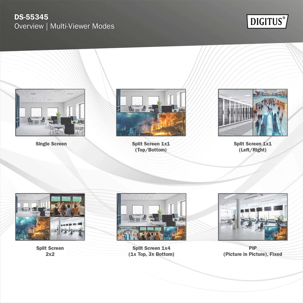 Digitus 4x2 HDMI Matrix Switch / Multi-Viewer 4K