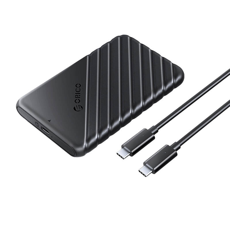 Orico HDD 2,5"-os ház USB-C 3.1 Gen1 6Gbps Fekete