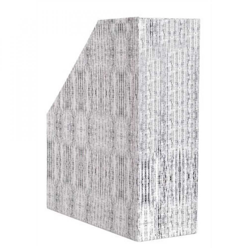 Bluering Iratpapucs 9cm, karton,  textil szürke