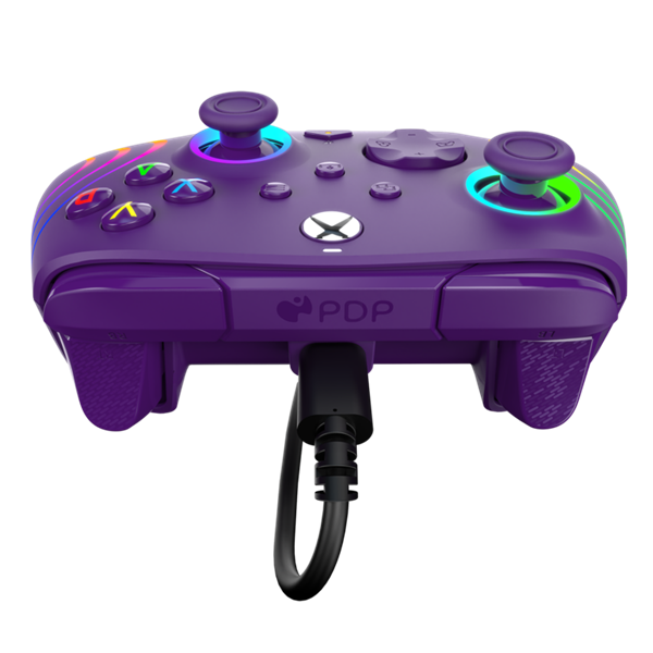 PDP Afterglow Wave Xbox Series X|S/Xbox One/PC RGB LED lila vezetékes kontroller