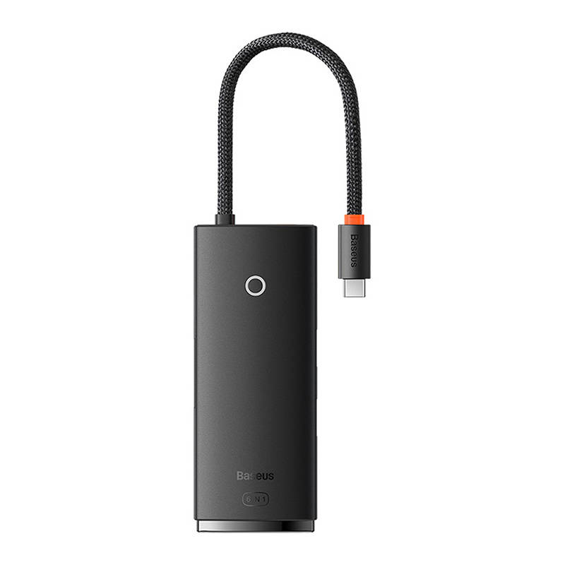 Hub Baseus OS Lite 6-Port (Type-C to HDMI+USB3.0*2+PD+SD/TF) (black Hub Baseus OS Lite 6-Port (Type-C to HDMI+USB3.0*2+PD+SD/TF) (black