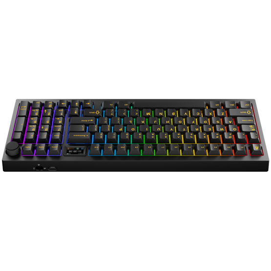 AVAX GM03 PRO 98% Gasket RGB tri-mode mechanikus billentyűzet Gateron sárga switch