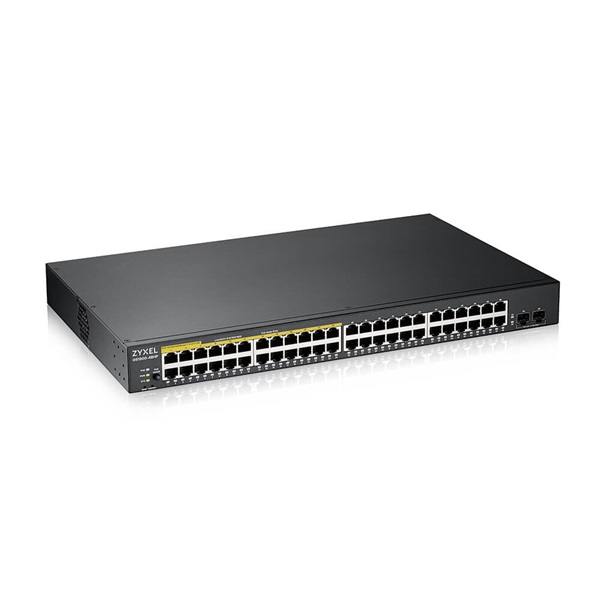 ZyXEL GS1900-48HPv2 48port GbE LAN PoE (170W) smart menedzselhető switch ZyXEL GS1900-48HPv2 48port GbE LAN PoE (170W) smart menedzselhető switch