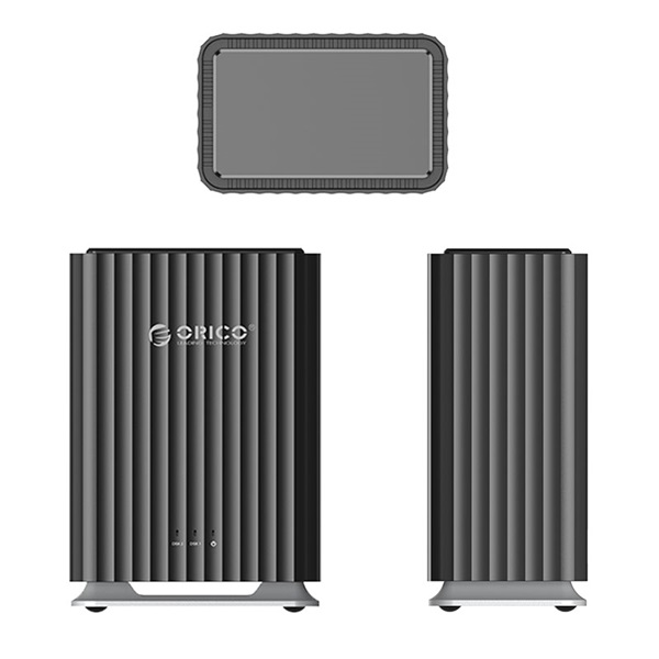 Orico DAS 9728C3-EU-BK  2x 2,5/3,5 HDD/SSD   USB-A/C Fekete 