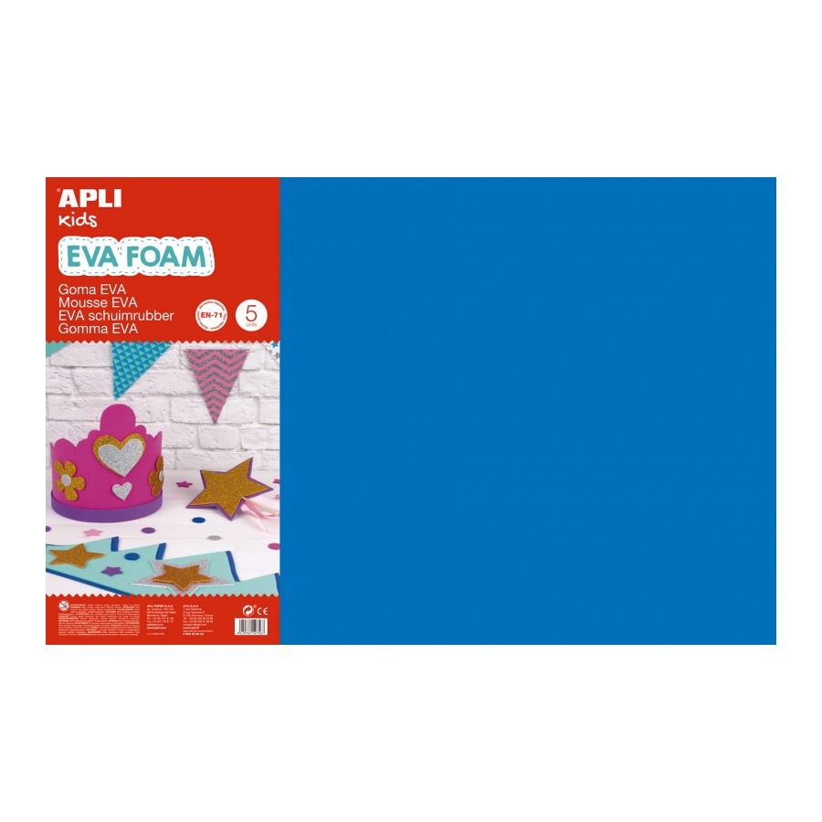 Apli "EVA foam" moosgumi 400x600mm kék (12763) Apli "EVA foam" moosgumi 400x600mm kék (12763)