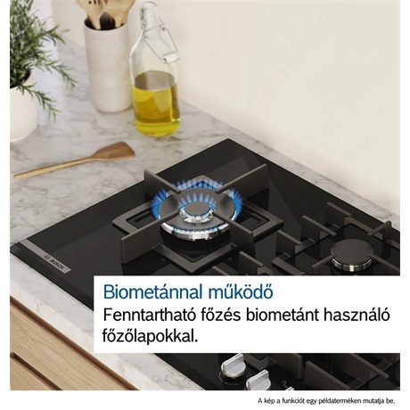 Bosch POH6B6K30 Beépíthető gázfőzőlap, 4 zónás, Fekete