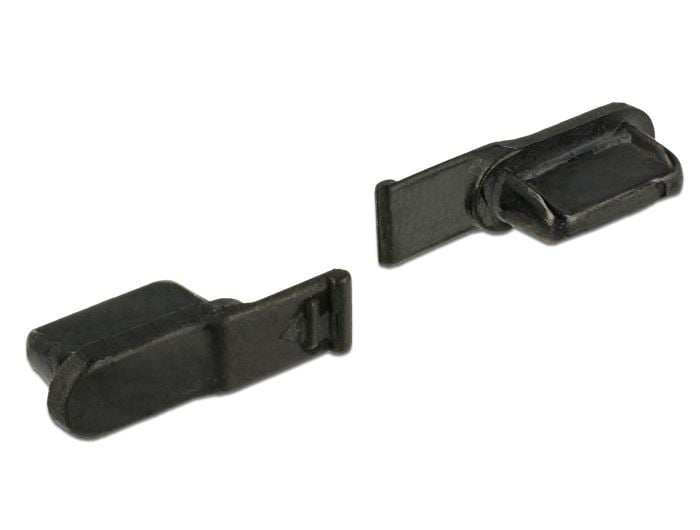 Delock Lightning porvédő 10 db fekete (64033)