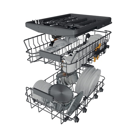 Whirlpool WH6PC11BS7A0 11 terítékes keskeny beépíthető mosogatógép