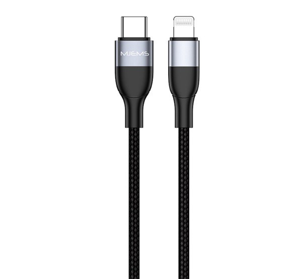 USAMS MJEMS adatátviteli kábel (Type-C - lightning 8pin, gyorstöltés, 120cm, MFi engedélyes, cipőfűző minta) FEKETE (SJ330_B) USAMS MJEMS adatátviteli kábel (Type-C - lightning 8pin, gyorstöltés, 120cm, MFi engedélyes, cipőfűző minta) FEKETE (SJ330_B)
