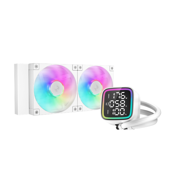 DeepCool LD240 WH  LED kijelző CPU Water Cooler Fehér 