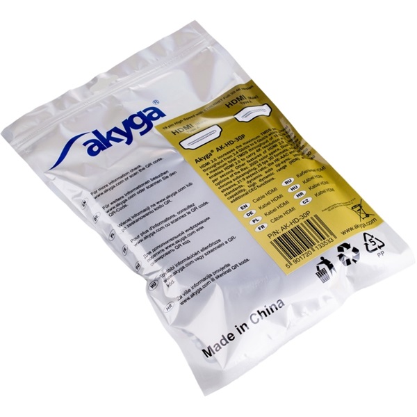 Akyga AK-HD-30P HDMI 2.0 3m kábel