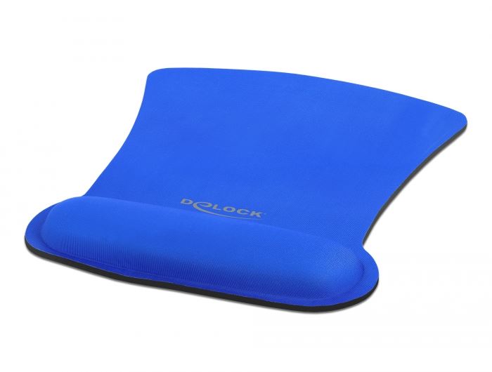 Delock  12699 ergonomikus egérpad csuklótámasszal kék 