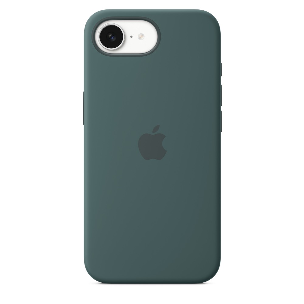 Apple iPhone 16e szilikon hátlap, zöld