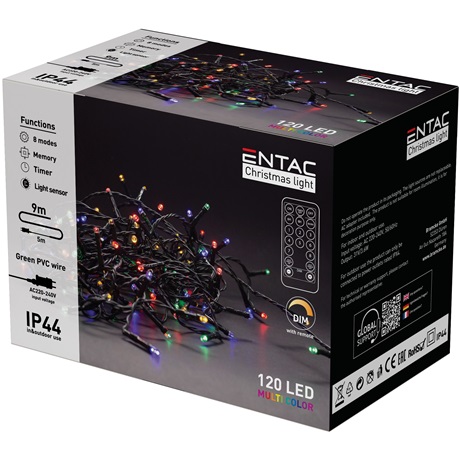 Entac ECL-120-MC-IR FÜZÉR 120 LED SZÍNES TÁVIRÁNYÍTÓVAL