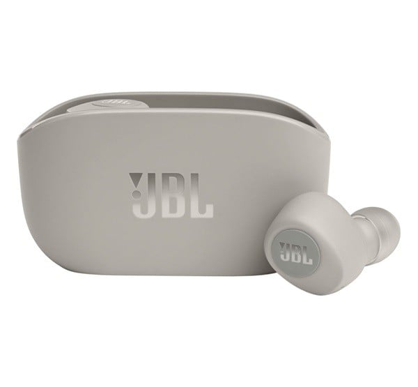 JBL W100 bluetooth fülhallgató SZTEREO (v5.0, TWS, extra mini + töltőtok) CSONTSZÍNŰ (W100TWS-IVR)