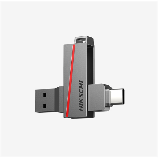 HIKSEMI 32GB E307C U3 "Dual Slim" USB 3.2/Type-C Szürke (HIKVISION) Pendrive HIKSEMI 32GB E307C U3 "Dual Slim" USB 3.2/Type-C Szürke (HIKVISION) Pendrive