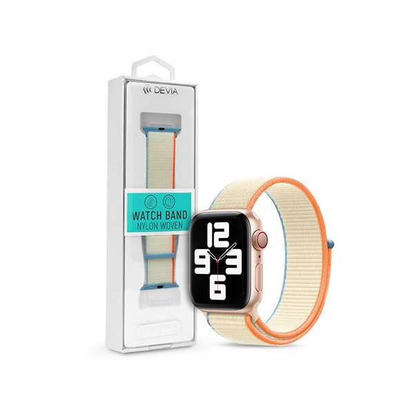 Devia ST364624 Apple Watch 38/40/41mm fehér szövet sport szíj Devia ST364624 Apple Watch 38/40/41mm fehér szövet sport szíj