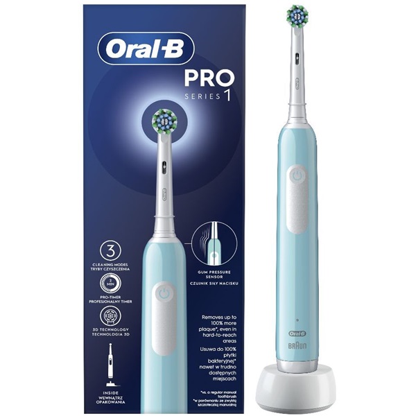 Oral-B PRO1 Carribeean Blue Cross Action elektromos fogkefe Oral-B PRO1 Carribeean Blue Cross Action elektromos fogkefe