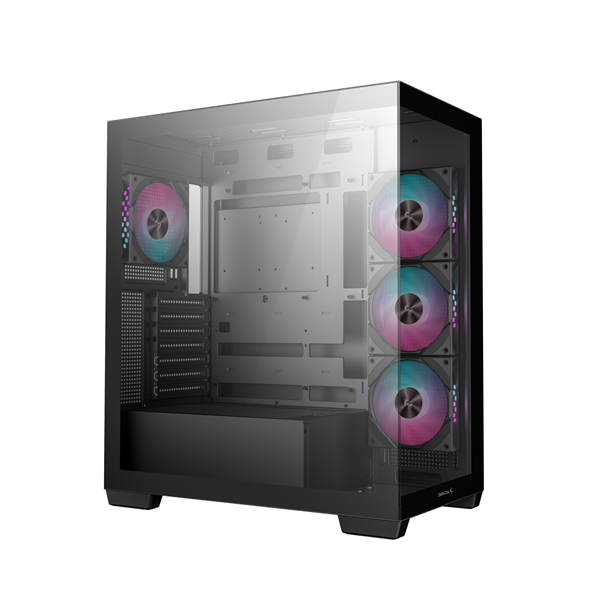 DeepCool CG580 4F   ablakos 4x12cm A-RGB BTF  ATX Számítógépház  Fekete