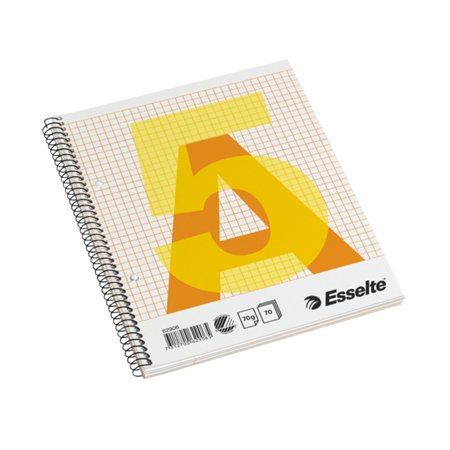 Esselte spirálfüzet, A5, kockás, 70 lap (E75823) Esselte spirálfüzet, A5, kockás, 70 lap (E75823)