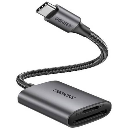 UGREEN CM401 USB-C csatlakozós kártyaolvasó szürke (80888)
