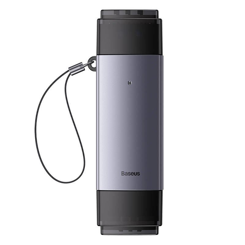 Baseus Lite Series SD/TF memória kártya olvasó USB + USB-C szürke (WKQX060113) Baseus Lite Series SD/TF memória kártya olvasó USB + USB-C szürke (WKQX060113)