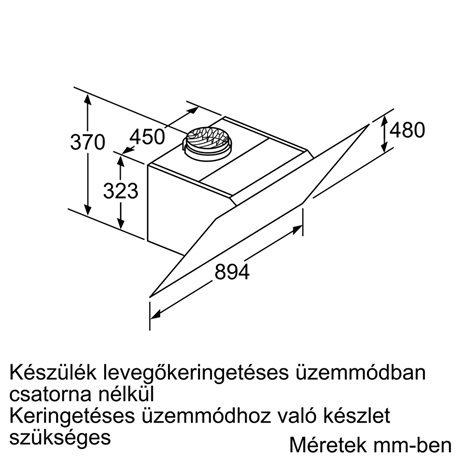 Bosch DWK98PR60 PÁRAELSZÍVÓ DÖNTÖTT