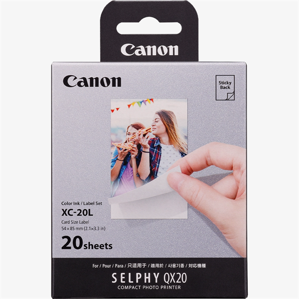 CANON  QX20 Fotópapír + Tinta  XC-20L  20db 54 x 85mm 