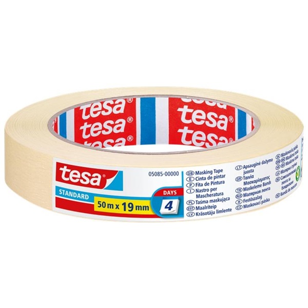 Tesa 5085 50mx19mm univerzális festő-, mázolószalag Tesa 5085 50mx19mm univerzális festő-, mázolószalag