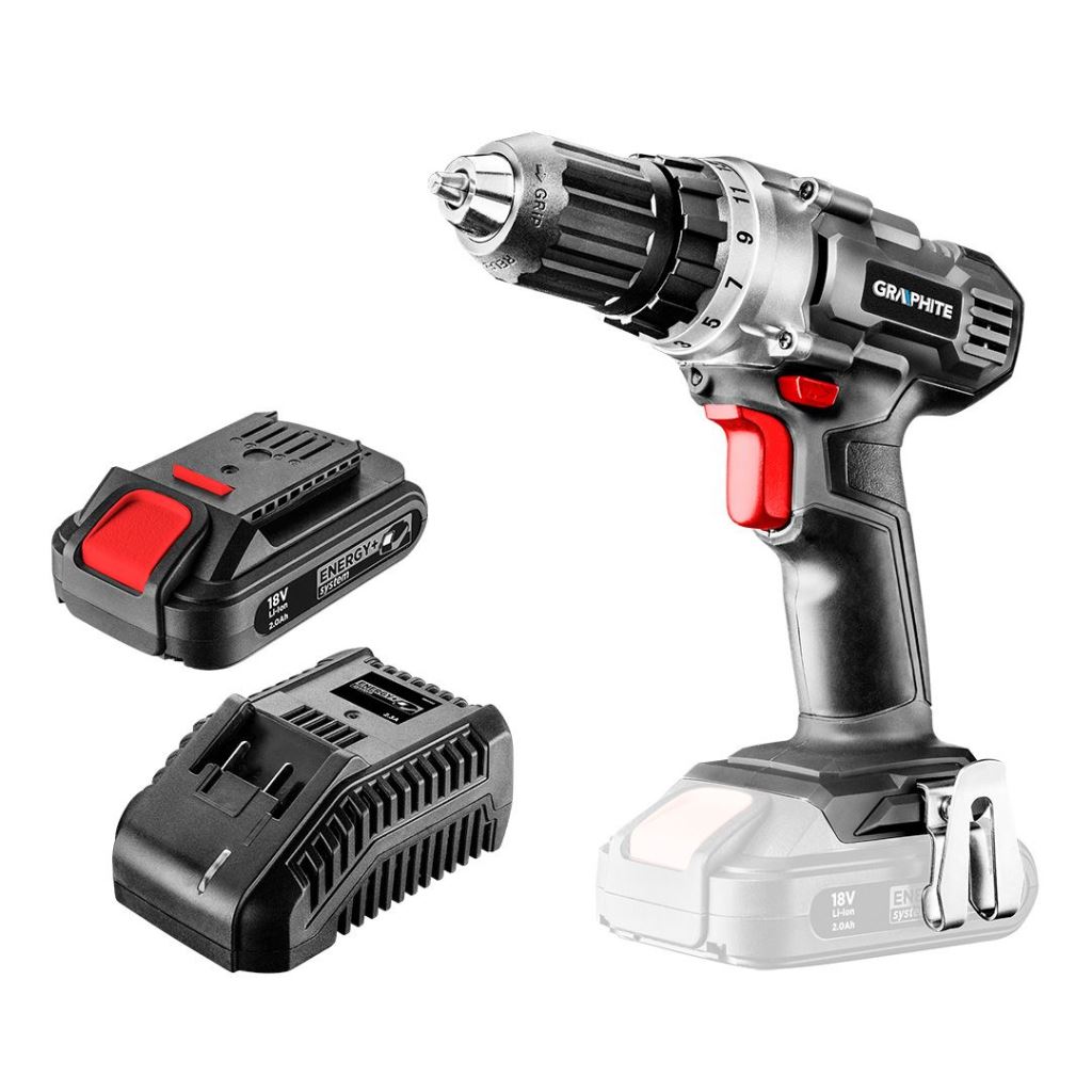 Graphite 58G000-SET1 akkus fúró Energy+ 18V/2Ah akku+töltő