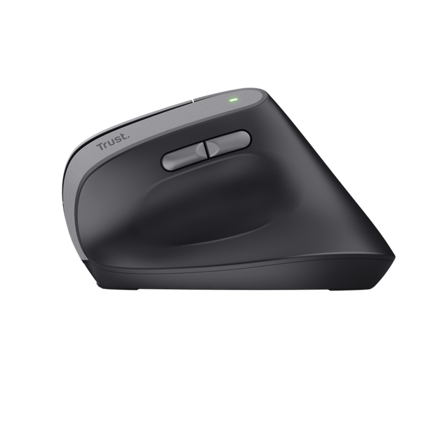 Trust 25145 Bayo II Ergonomic vezeték nélküli fekete egér