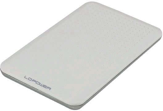 LC Power LC-25WU3 2.5" merevlemez ház SATA fehér USB 3.0