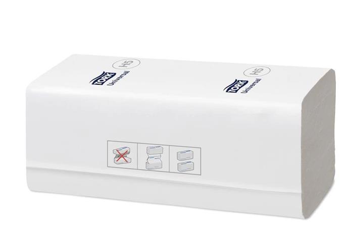 Universal TORK PeakServe hajtogatott H5 rendszer  1 rétegű  Kéztörlő   Fehér