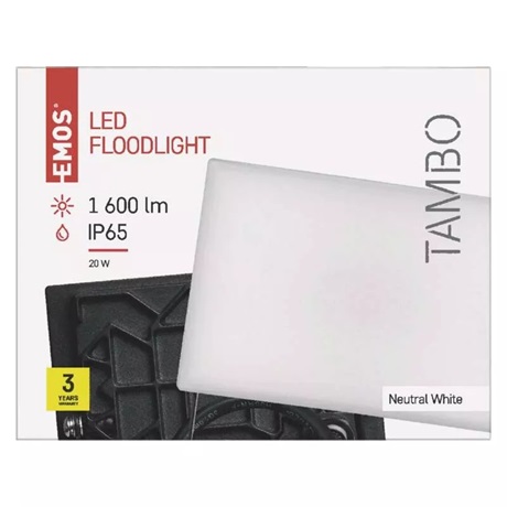 Emos ZS2521 TAMBO LED REFLEKTOR 20W 1600LM IP65 NW