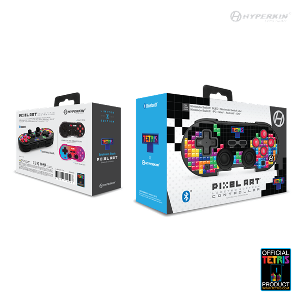 HYPERKIN Pixel Art Tetris Nintendo Switch/PC/Mac/Android "Tetrimino Stack" BT kontroller HYPERKIN Pixel Art Tetris Nintendo Switch/PC/Mac/Android "Tetrimino Stack" BT kontroller