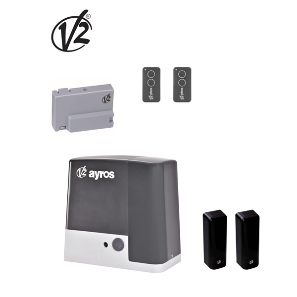 V2 KLAYROS800D230V 230 Vac-s tolókapu mozgató szett 800 kg kapu tömegig fogasléc nélkül