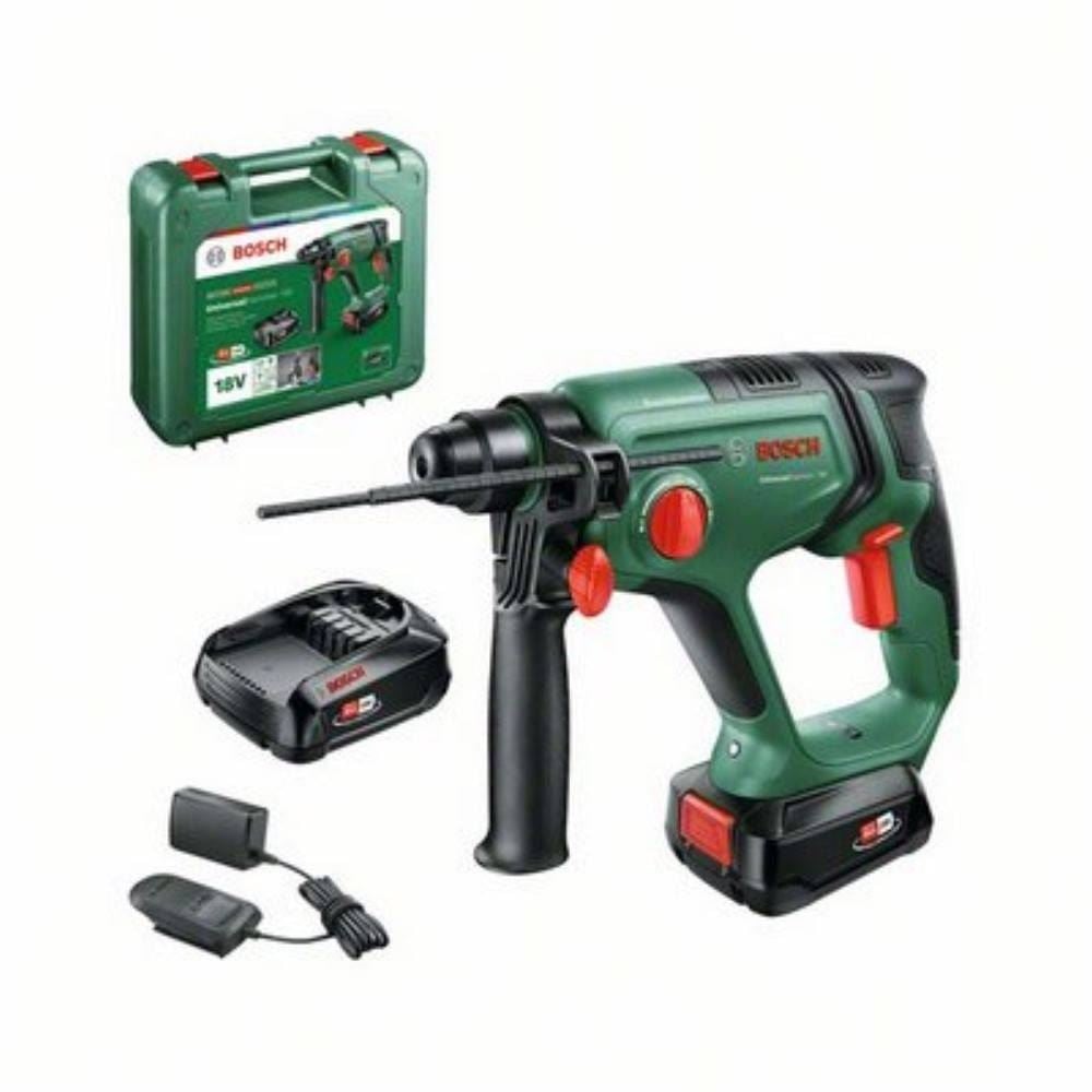 Bosch UniversalHammer 18V akkus fúrókalapács 2db 2.5Ah akkumulátor, hordtáska (06039D6003)