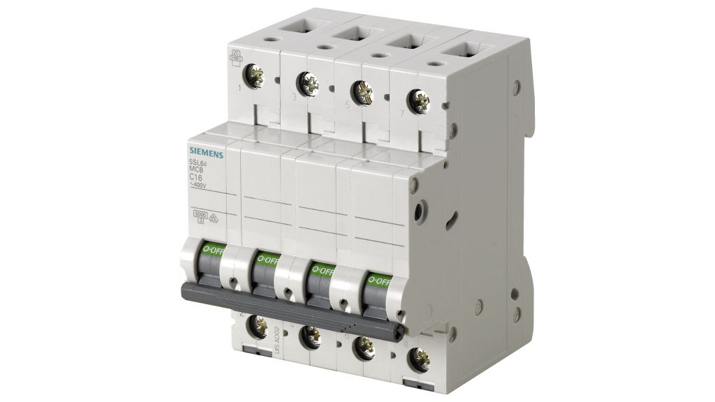 Siemens 5SL6410-7 6KA 4P C 10A kismegszakító