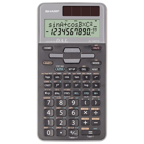 Sharp EL520TGGY TUDOMÁNYOS SZÁMOLÓGÉP Sharp EL520TGGY TUDOMÁNYOS SZÁMOLÓGÉP