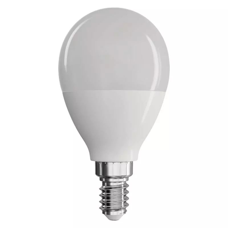 EMOS LED fényforrás kisgömb E14 8W meleg fehér (ZQ1230)