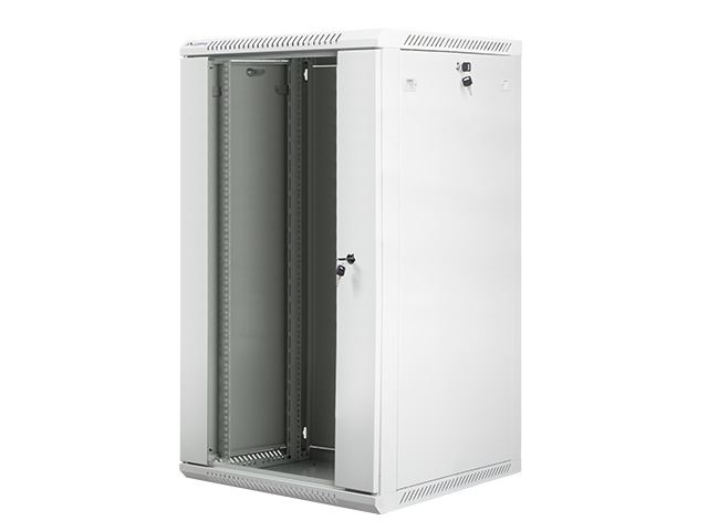 Lanberg 22U 19" fali rack szekrény 600x600mm szürke (WF01-6622-10S)