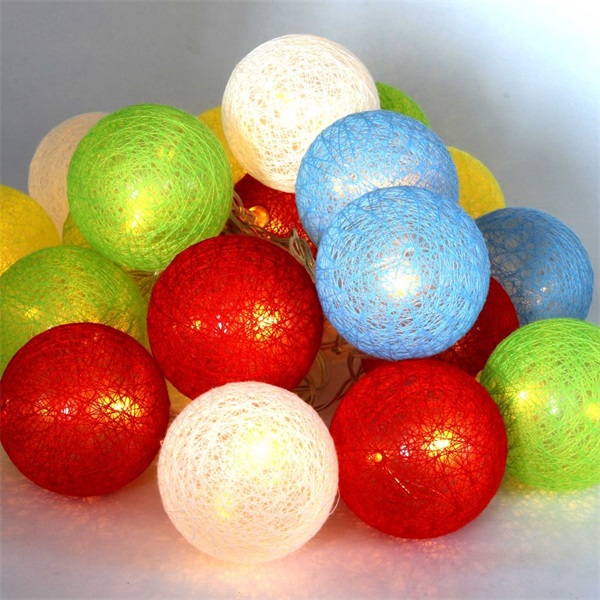 IRIS Gömb alakú 6cm/színes fonott/3m/több színű/20db LED-es/USB-s fénydekoráció  (104-25) IRIS Gömb alakú 6cm/színes fonott/3m/több színű/20db LED-es/USB-s fénydekoráció  (104-25)