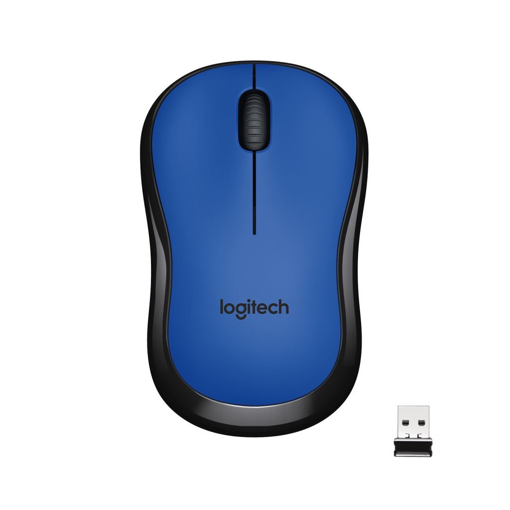 Logitech M220 Silent Vezeték nélküli egér, kék (910-004879)
