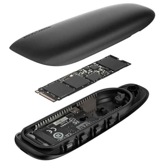  ASUS ESD-A1A COBBLE  külső ház  m.2 NVMe SSD > USB3.2 Type-C  