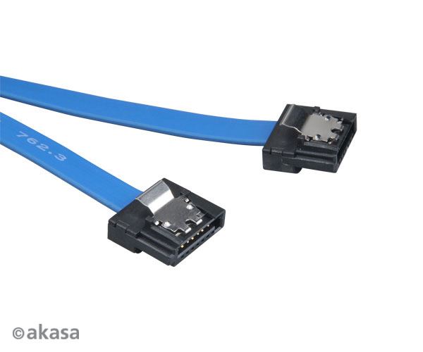 Akasa Proslim SATA3 adatkábel 50cm kék (AK-CBSA05-50BL)