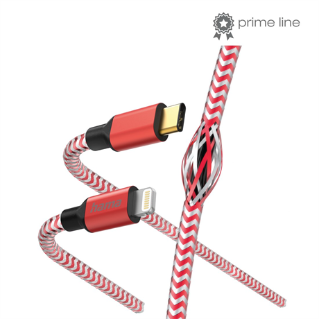 Hama 201562 ADATKÁBEL USB TYPE-C LIGHTNING "REFLECTIVE" 1,5M, PIROS Hama 201562 ADATKÁBEL USB TYPE-C LIGHTNING "REFLECTIVE" 1,5M, PIROS